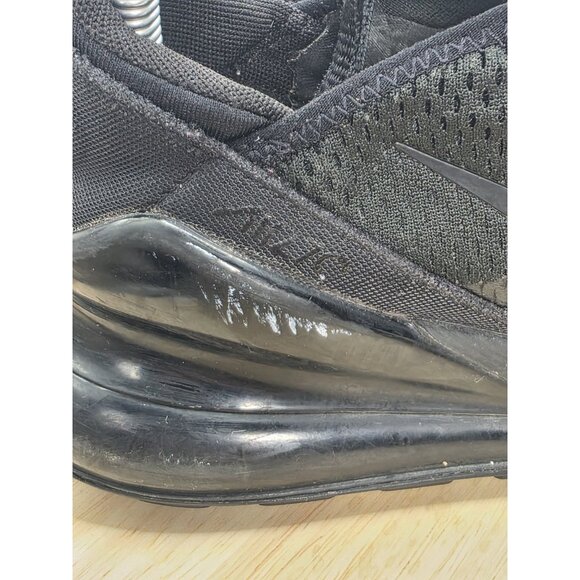 Nike Air Max 270 (GS)  Triple Black Running Womens Size Sz 7.5 BQ5776 001 GS 6Y - Picture 7 of 9